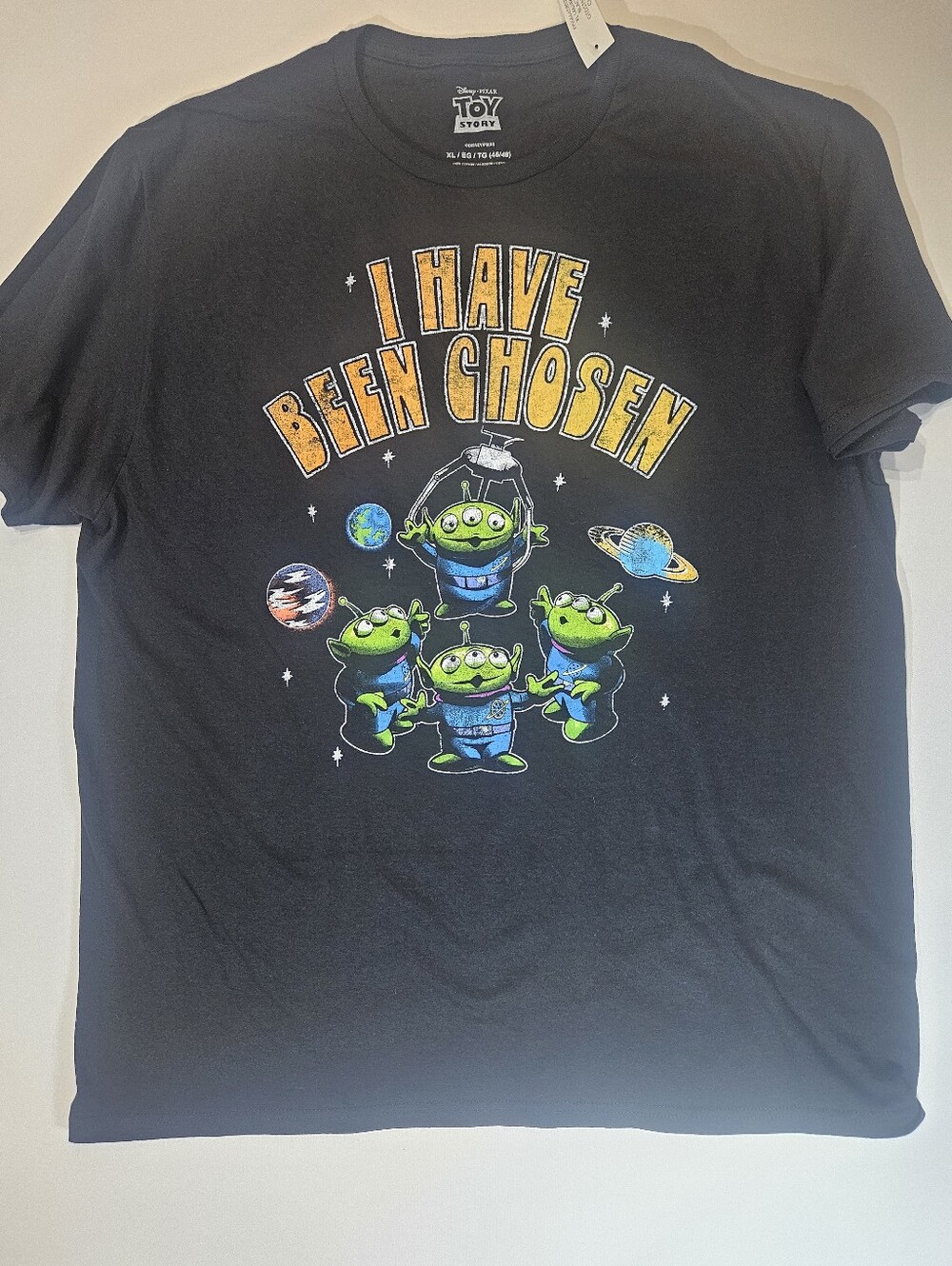 Toy Story T-shirt Mens Size XL Black Disney Pixar Graphic Tee Casual Streetwear